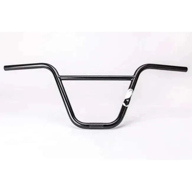 MERRITT ANDRE BARS black 4130 chromoly BMX handlebars with 12° backsweep and 2° upsweep, multi-butted heat-treated design.