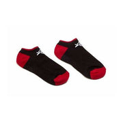 Black and red low ankle ANIMAL CREW SOCKEN socks with logo for comfortable adventurous wear
