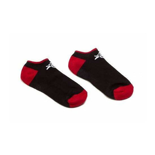 Black and red low ankle ANIMAL CREW SOCKEN socks with logo for comfortable adventurous wear