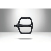 MTB CONNECT Pedals black forged aluminum platform pedal with 22 pins and CNC machined CrMo spindle