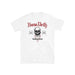 White Bone Deth "Team Vintage" T-Shirt with red and black skull screen print, 100% cotton, normal fit