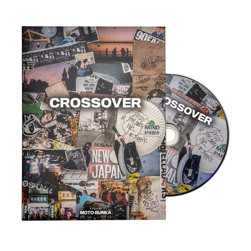 MOTO-BUNKA CROSSOVER DVD and booklet featuring BMX riders worldwide with original soundtrack and 20-page full-color booklet