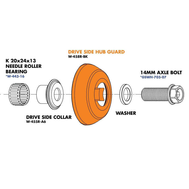 HUB PARTS FOR CLUTCH PRO AXLE FOR CLUTCH PRO