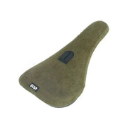CULT CORDUROY olive green corduroy bike seat with black logo patch