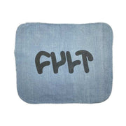 Durable blue cleaning rag with black Cult logo, highly absorbent for maintenance tasks