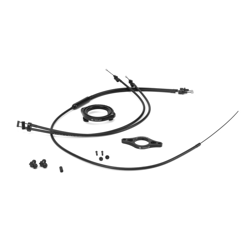 CYCLONE ROTOR SET with cables and components for bike upgrade.