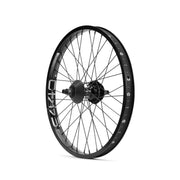 ÉCLAT E440 rear wheel with Cortex EVO cassette hub, black steel spokes, and 34mm wide alloy rim