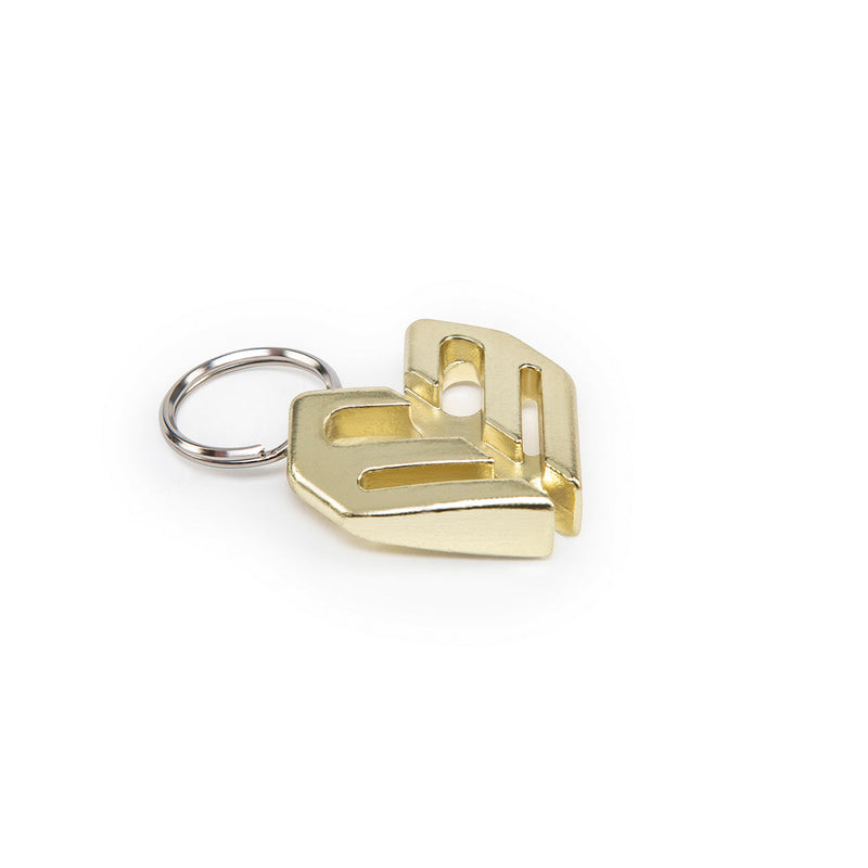 ÉCLAT SPOKE KEY CHAIN made from heat-treated chromoly in gold color.