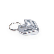 ÉCLAT SPOKE KEY CHAIN in silver, heat-treated chromoly, durable keyring.