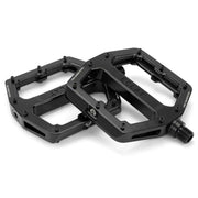 Black ÉCLAT SURGE XL Pedal pair with oversized platform and replaceable pins for BMX bikes