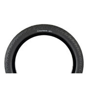 ÉCLAT VAPOUR TIRE, black BMX tire with multi-textured tread, 2.40" size, COBWEB technology, high grip.