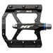 HT COMPONENTS AE05 EVO+ flat bike pedal with aluminum body, adjustable pins, and lightweight design