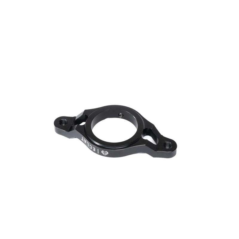 CNC-machined ÉCLAT RISE ROTOR PLATE, aluminum alloy, lightweight design with anti-slip grub screws.