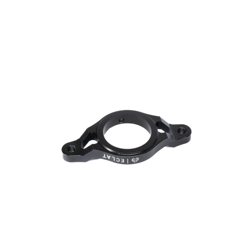 ÉCLAT RISE ROTOR PLATE, CNC-machined alloy, lightweight design, black.