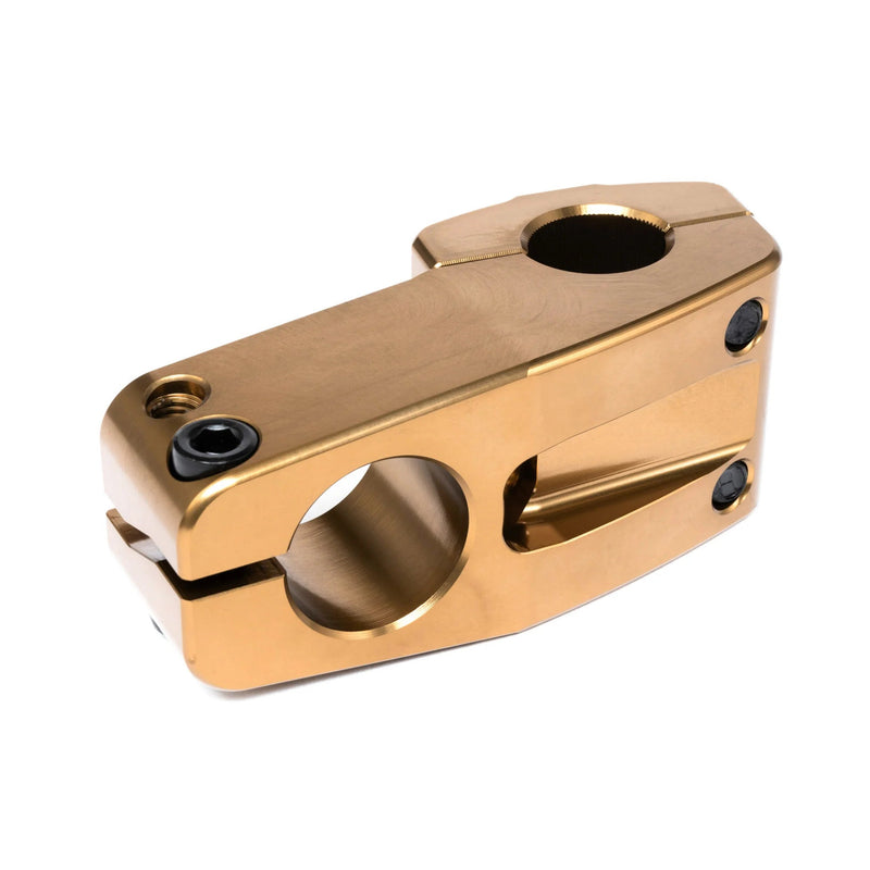 ÉCLAT METRA STEM with tall 30mm rise, wide faceplate, and Shark Tooth Clamping system.