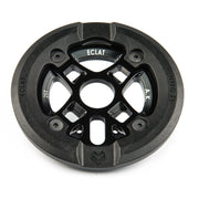 ÉCLAT AK GUARD black alloy BMX sprocket with integrated nylon guard for durable grinding and chain alignment.