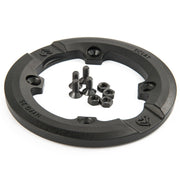 ÉCLAT AK Guard Sprocket with sunken nylon guard and bolts for high-impact grinding.