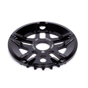 ÉCLAT Abyss Guard Sprocket 25T black CNC machined 7075-T6 alloy lightweight bicycle sprocket with unique 5 spoke design and crank compatibility