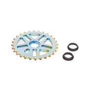 ÉCLAT Abyss Sprocket 25t CNC machined 6061-T6 alloy bike sprocket with adaptors for 24mm spindle chain alignment
