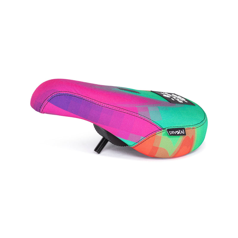 ÉCLAT BIOS PIVOTAL SEAT FAT with colorful design, featuring a strong nylon/fibre base and durable construction.