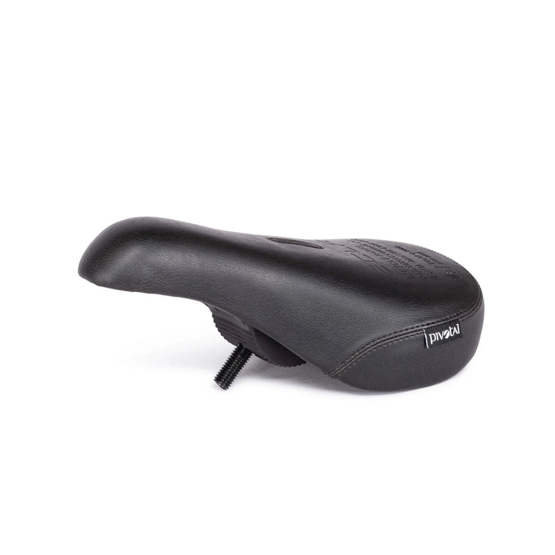 ÉCLAT BIOS PIVOTAL SEAT mid black BMX bike seat with reinforced nylon fiber base and pivotal mounting system