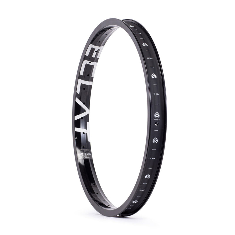 ÉCLAT BONDI RIM black 38mm wide heavy-duty BMX rim made from 6061-T6 alloy with reinforced sidewalls and straight edges for brake use.