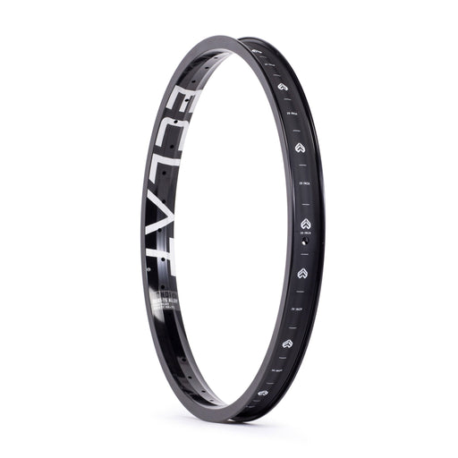 ÉCLAT BONDI RIM black 38mm wide heavy-duty BMX rim made from 6061-T6 alloy with reinforced sidewalls and straight edges for brake use.