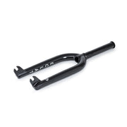 Éclat Coda Fork, black finish, 4130 crmo construction, CNC'd steerer, peg-friendly dropouts.