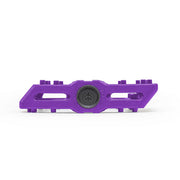 ÉCLAT CONTRA PEDAL, purple injection molded nylon/fibreglass, slim lightweight design, BMX pedal with replaceable pins.