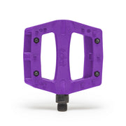 Purple ÉCLAT CONTRA PEDAL with knurled top surface and replaceable pins, thin and strong design.
