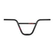 ÉCLAT CONTROLLER BAR (LEWIS MILLS SIGNATURE) black BMX handlebars, featuring seamless 4130 crmo and variable rise options, designed by Lewis Mills.