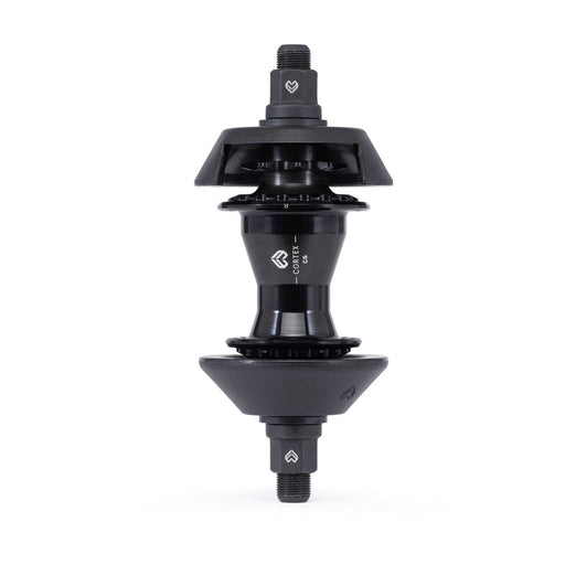 ÉCLAT CORTEX CASSETTE HUB in black with hub guards, durable 6061-T6 alloy construction.