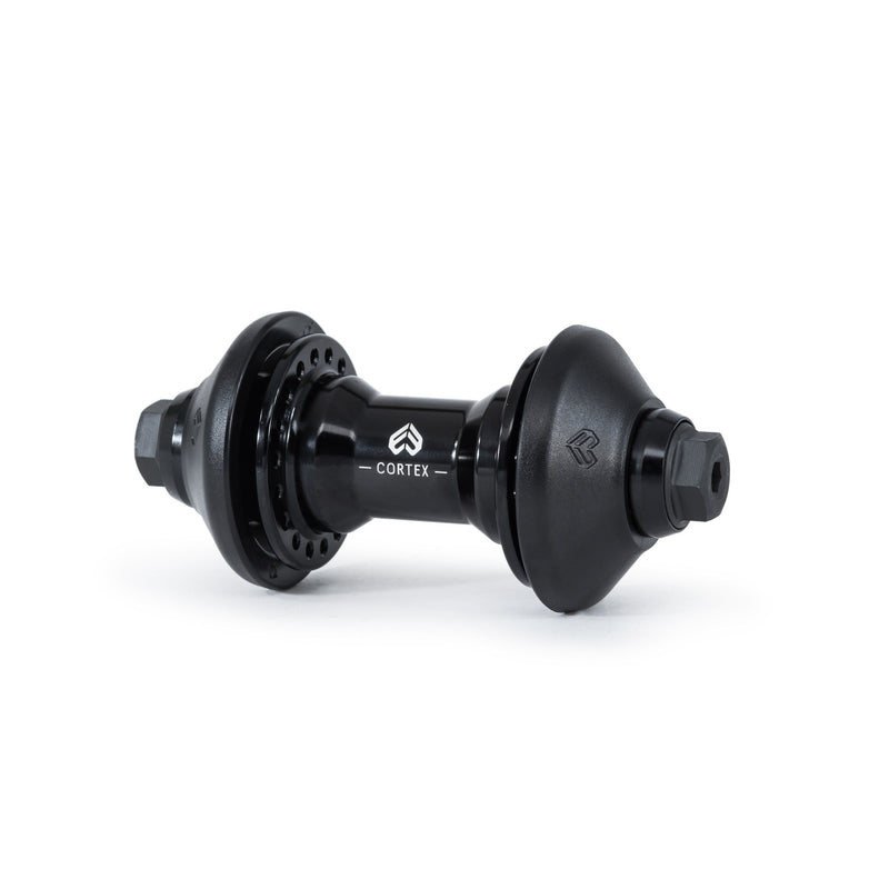 ÉCLAT CORTEX FRONT HUB with black alloy shell and nylon-fiberglass hub guards.