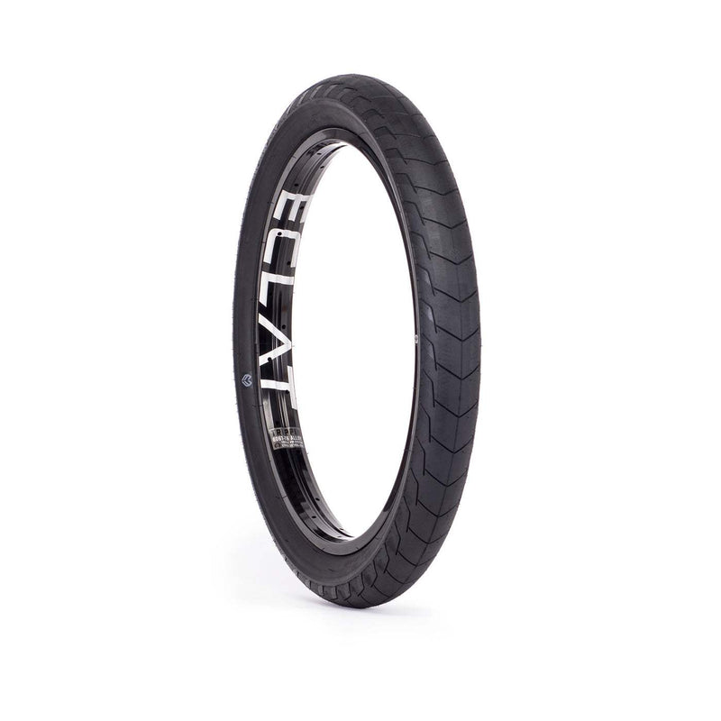 ÉCLAT DECODER street BMX tire with low profile tread and grind resistant sidewall protection