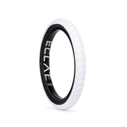 ÉCLAT DECODER TIRE street BMX tire with white tread, 2.3-inch size, 60tpi construction, and grind-resistant sidewall.