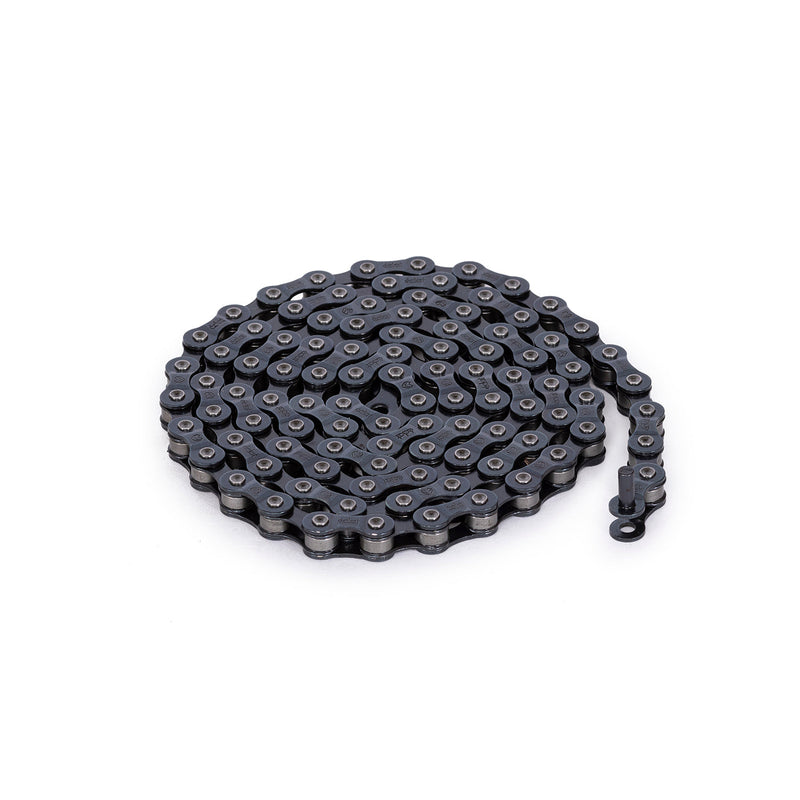 Black Diesel chain motorbike style with half-link, steel chromized treatment, lightweight and strong pins and plates.