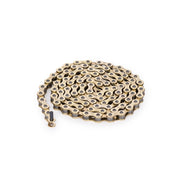 Diesel chain, durable motorbike chain with half link, steel chromized, lightweight design, 100 links.