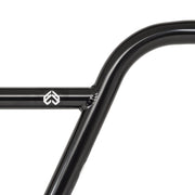 Strong and durable Dive Bar handlebar with updated geometry in black Chromoly tubing.