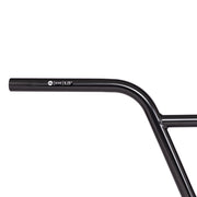 Black Dive Bar handlebar with 9.25" rise, seamless 4130 Chromoly tubing, and updated design for strength.