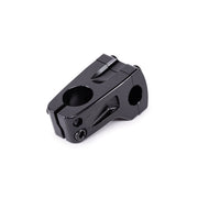Black ÉCLAT DOMAIN front load stem, CNC machined from 6061-T6 alloy, features 50mm reach and wider faceplate.