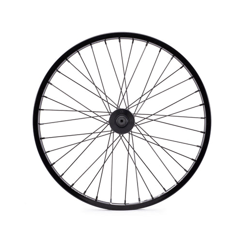 ÉCLAT E440/Cortex front wheel with stainless steel spokes, 36h alloy rim, and fully sealed hub.