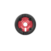 Red and black ÉCLAT Elevate Guard Sprocket with nylon fiberglass bash guard and 25 teeth.