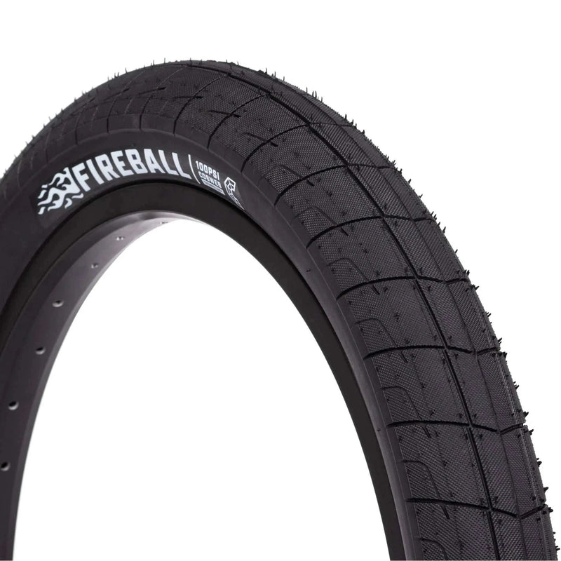 ÉCLAT FIREBALL TIRE, street bike tire, 2.40″ wide, grind resistant tread, high pressure 100 PSI, puncture-proof sidewall.