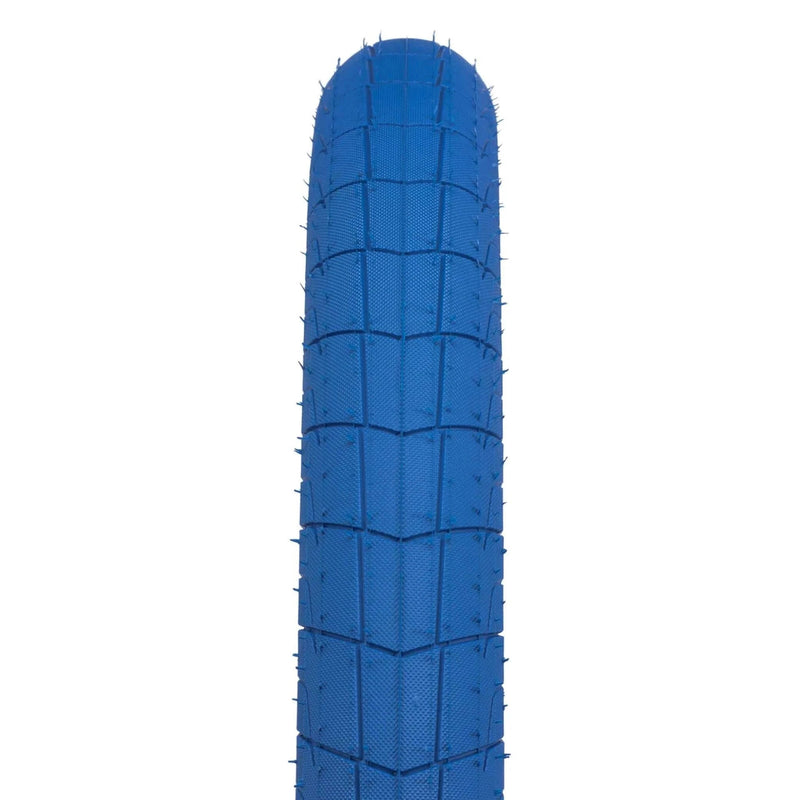 ÉCLAT FIREBALL TIRE, blue street tire with grind-friendly tread, 2.40" wide, Pangolin sidewall, Cobweb layer technology for durability and grip.