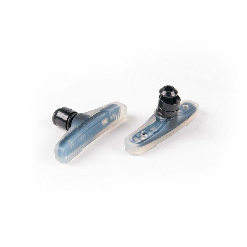 ÉCLAT FORCE BRAKE PAD clear soft compound bicycle brake pads with alloy structure and female bolts.