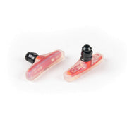 ÉCLAT FORCE BRAKE PAD lightweight clear orange soft rubber compound brake pads with alloy structure and female bolts