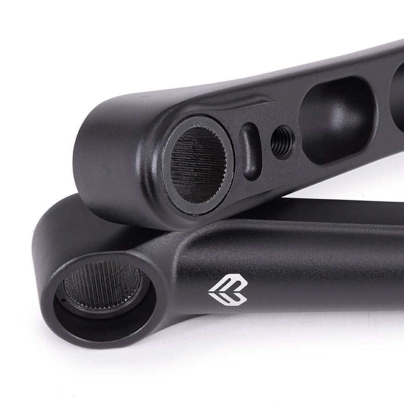 ÉCLAT MAVERICK CRANKS, cold forged 7000 series alloy, 48 spline, heat treated inserts.