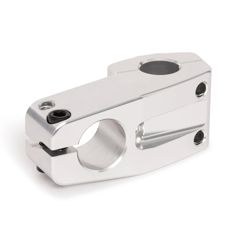 ÉCLAT METRA STEM with 30mm rise and Shark Tooth Clamping system, silver finish.
