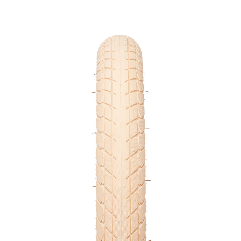 ÉCLAT MORROW TIRE with grippy tread in tan/gum sidewall.