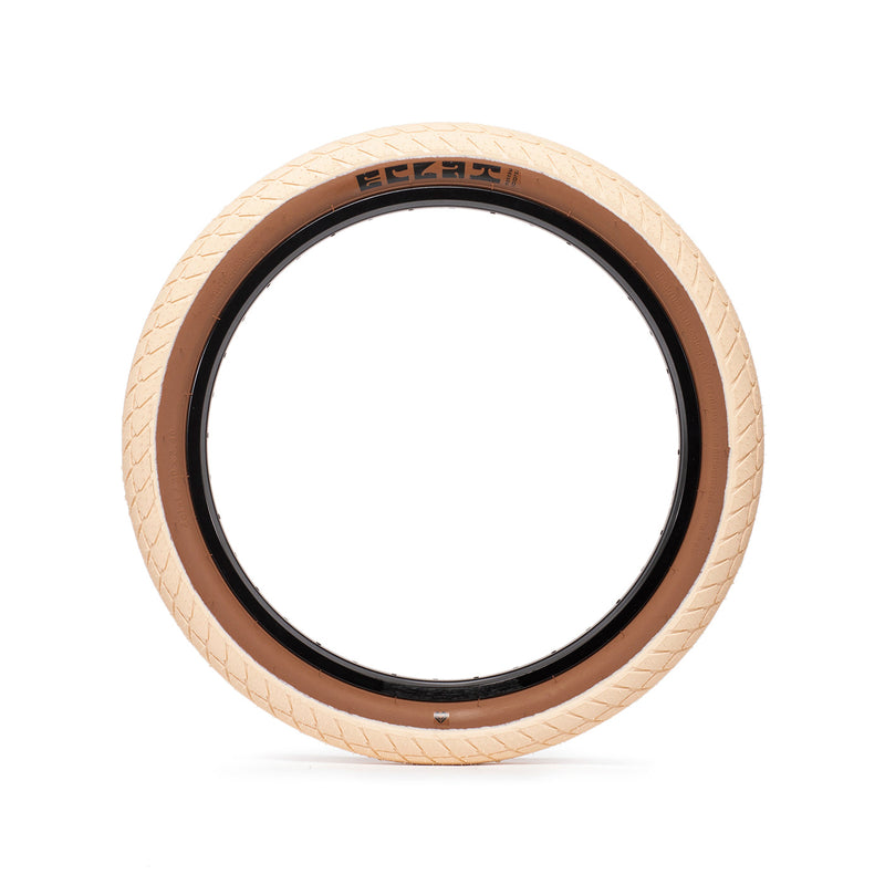 ÉCLAT MORROW TIRE with tan sidewall, grip tread pattern, and high-performance features for BMX.